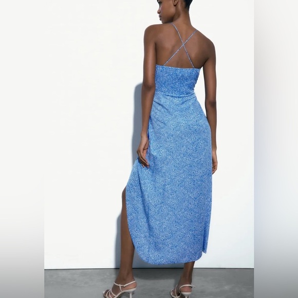 ZARA Faux Wrap Corset Dress, XL - Picture 2 of 12